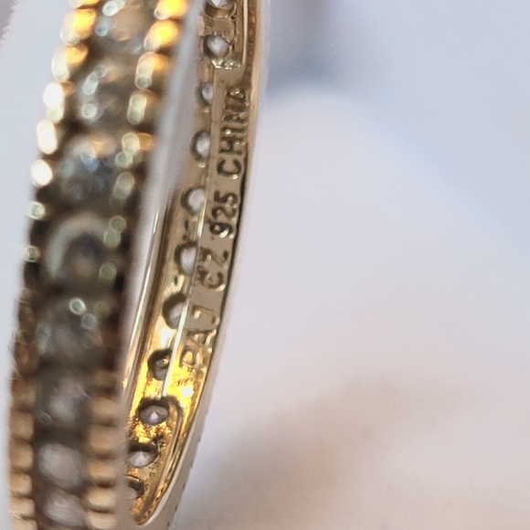 Sterling silver eternity band - Picture 3 of 6